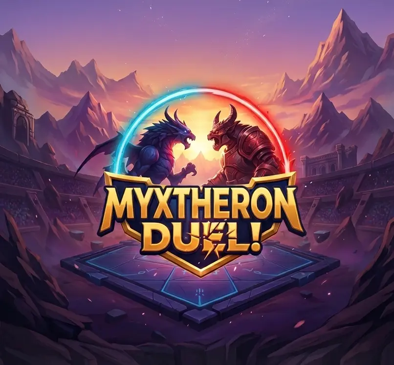 ¡Prueba nuestro juego!4 dispositivos móviles para probar el juego en modo tutorial o compitiendo con tu acompañante, un desconocido o miembros del equipo de Myxtheron Duel.