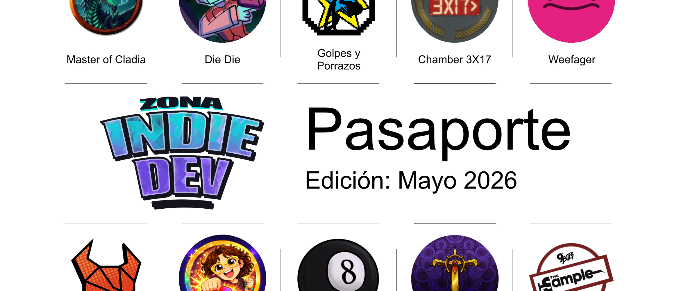 Hemos reunido más de 35 títulos increíbles en el Pasaporte de la Zona Indie Dev y queremos que te lleves un pedacito de cada uno.