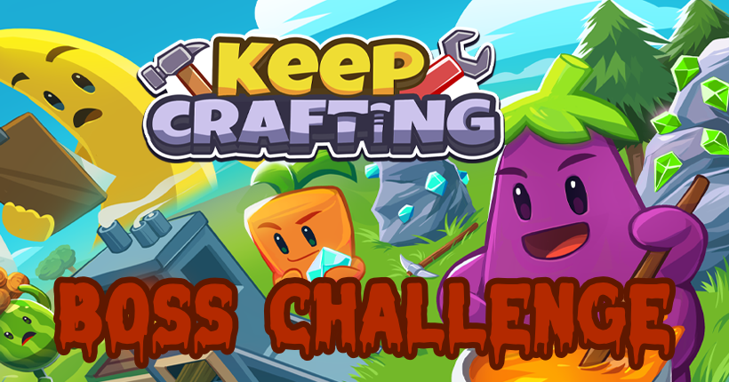 ¡Formad un equipo de 4 jugadores y derrotad al jefe del Capítulo 1 de Keep Crafting en modo Hardcore, con un máximo de 5 intentos y solo 30 segundos de pausa entre ellos!